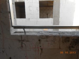 גובה שגוי של סף חלון - ליקוי בחלונות